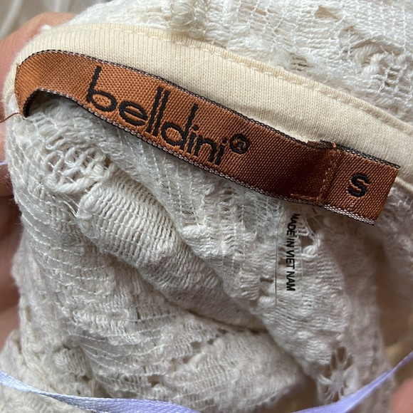 Belldini Cream Lace hooded open frond lightweight cardigan Small - Picture 10 of 11